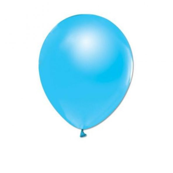 Benim Marifetlerim Metalik Açık Mavi Balon 12 inch 30 Adet