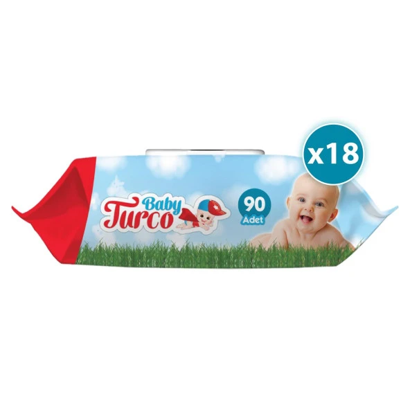 Baby Turco Islak Havlu 18X90lı
