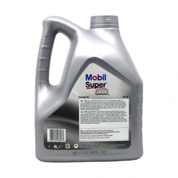 Mobil Super 3000 Formula FE 5W-30 4 Lt Tam Sentetik Motor Yağı - 4