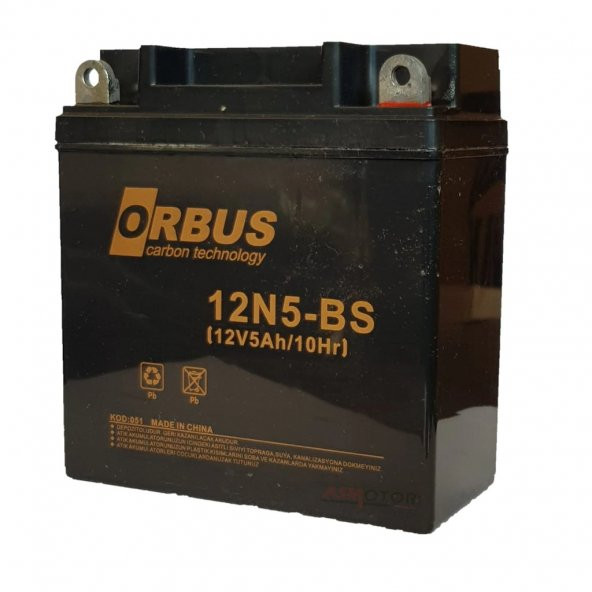 ORBUS 12N5-BS MOTOSİKLET AKÜSÜ