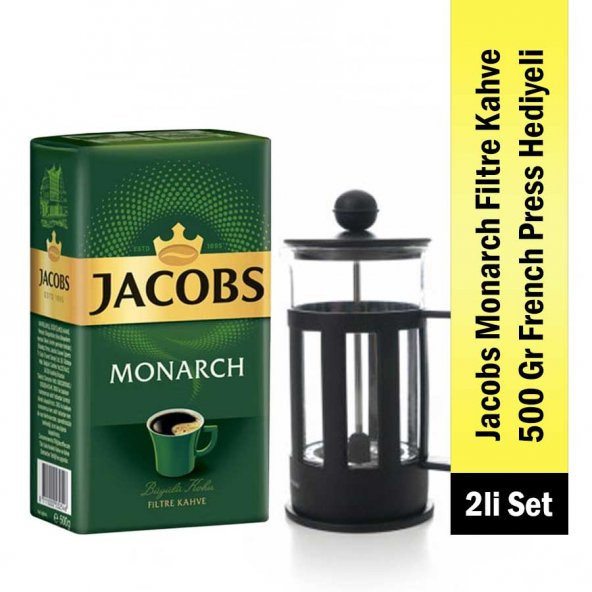 Jacobs Monarch Aroma Filtre Kahve 500 G + French Press