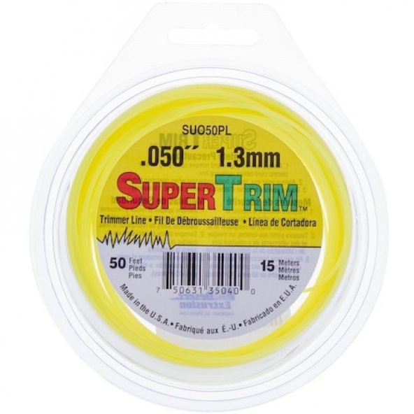SuperTrim DX221364 Misina 1.3mm 15 Metre Sarı Yuvarlak
