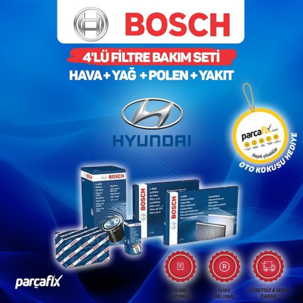 Hyundai İ30 1.6 CRDI Bosch 4lü Filtre Bakım Seti 2008-2012