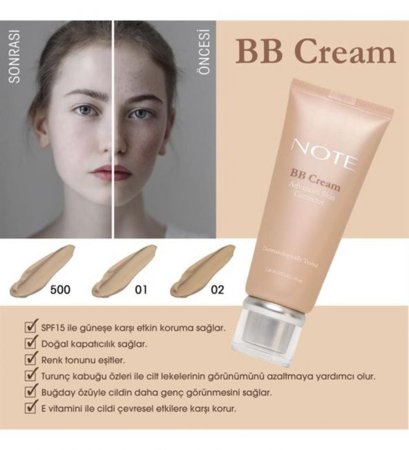 Note BB Cream Spf 15/ 02 -35 ml