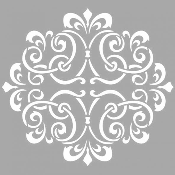 Motif Desen Stencil Boyama şablonu 30x30 cm, Duvar Stencil, Fayans Stencil, Mobilya Stencil