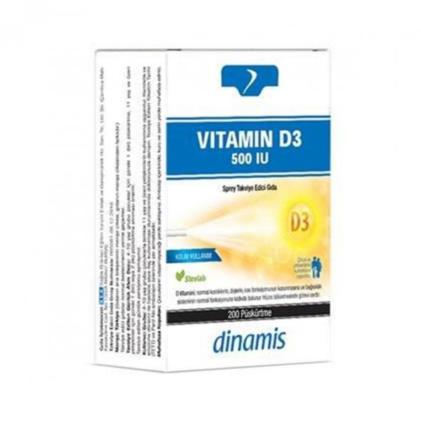 Dinamis Vitamin D3 500IU 200 Püskürtme
