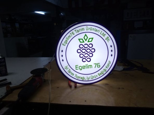 Egelim 76 Yöresel Lezzet Şirket Tabelası 3D LED Tabela Neon Etkili Kutu Harf Işıklı Depo Tabela