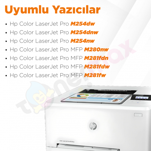 HP MFP M281fdn Muadil Toner Mavi / Hp CF541A - 3