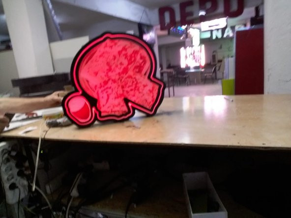 Gözleme Ayran Görselli 30x45 Cm Rgb Renk Değiştiren Led Tabela Depo Reklam Tabela - Resim 5