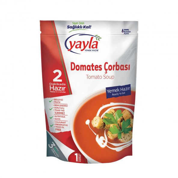 Yayla Domates Çorbası 250GR 6Lı Paket