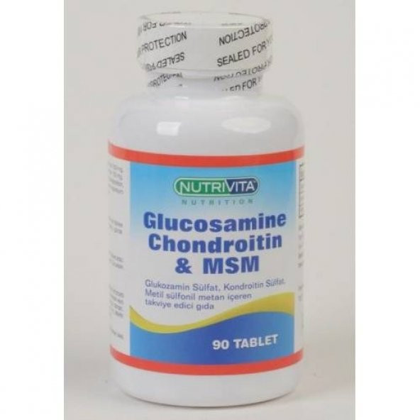 NUTRİVİTA Glıcosamine chondroitin & MSM  90 TABLET