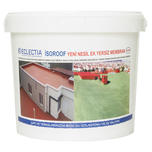 Eclectia Isoroof Yeni Nesil Ek Yersiz Mebran, 5 Kg - Yeşil