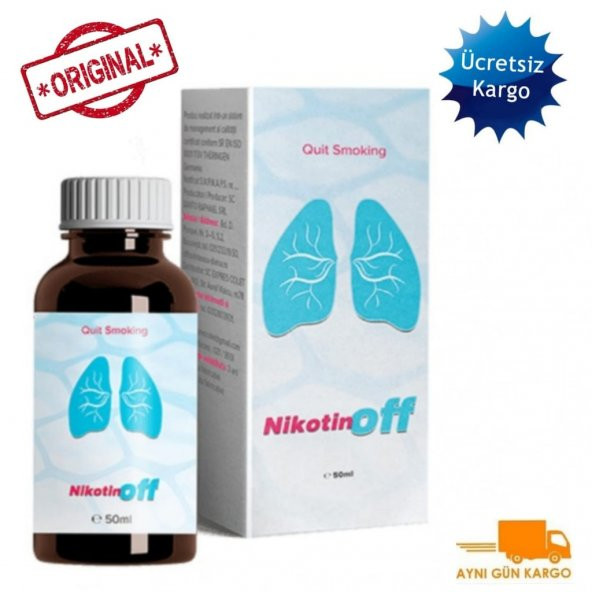 NİKOTİNOFF & QUİT SMOKING 50 ML ORJINAL ÜRÜN