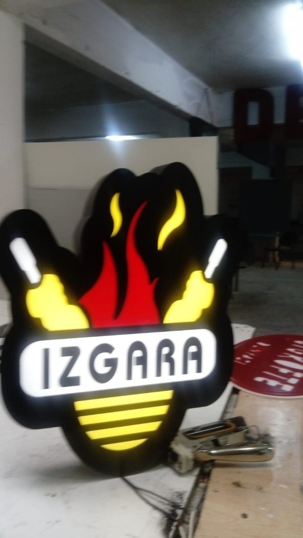 Izgara Çöpşiş Kebapçı Tabelası 3D Led Neon Etkili Işıklı Tabela Kutu Harf Depo Reklam Tabela Maltepe ürün görseli