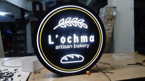 Lochma Yazılı Lokmacı Tabelası 3D Led Neon Etkili Işıklı Tabela Kutu Harf Depo Tabela Reklam Maltepe ürün görseli