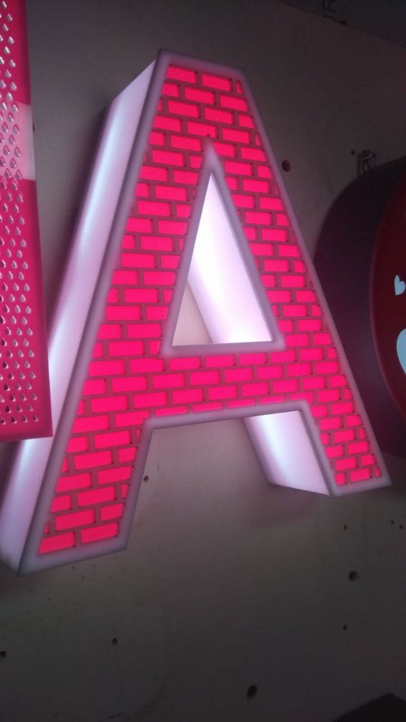 A Harfi Kutu Harf Led Tabela Işıklı Tabela Kompozit Tabela Depo Reklam Tabela Maltepe İstanbul ürün görseli