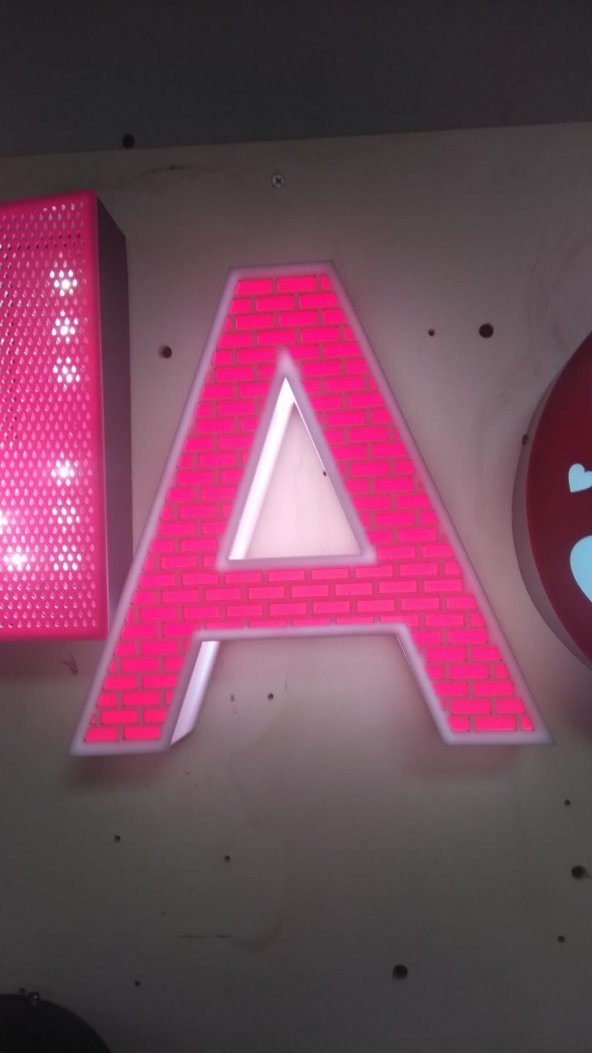 A Harfi Kutu Harf Led Tabela Işıklı Tabela Kompozit Tabela Depo Reklam Tabela Maltepe İstanbul - Resim 2