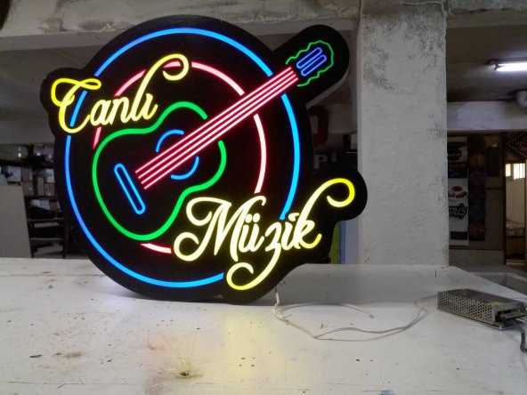 Canlı Müzik Tabela 3D Led Neon Etkili Işıklı Tabela Kutu Harf Depo Reklam Tabela Maltepe İstanbul ürün görseli 1