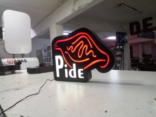 Pide Lokanta Restaurant Tabela 3D Led Neon Etkili Işıklı Tabela Kutu Harf Depo Reklam Tabela Maltepe ürün görseli 1