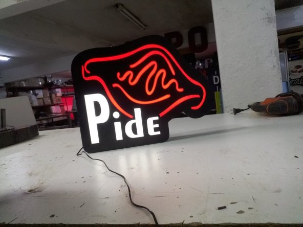 Pide Lokanta Restaurant Tabela 3D Led Neon Etkili Işıklı Tabela Kutu Harf Depo Reklam Tabela Maltepe - Resim 2
