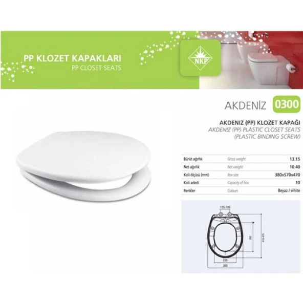 NKP Akdeniz PP Klozet Kapağı ORJİNAL ÜRÜN - 2