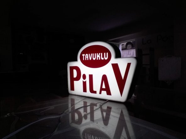 Tavuklu Pilav Tabelası 3D Led Neon Etkili Işıklı Tabela Kutu Harf Depo Reklam Kartal Atalar İstanbul - Resim 2