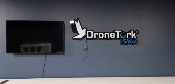 Droneturk Yazılı Şirket Tabelası 3D Led Neon Etkili Işıklı Tabela Kutu Harf Depo Reklam Tabela Tuzla ürün görseli