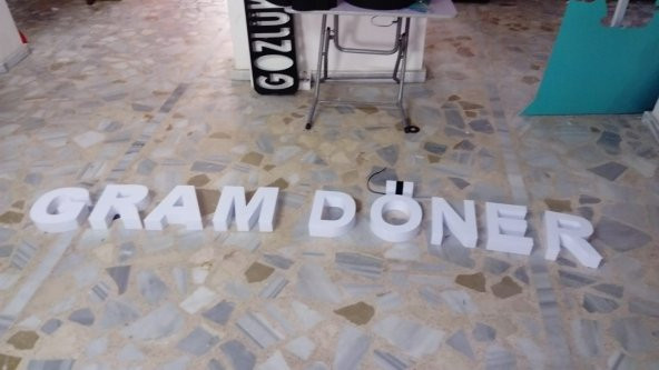 Gram Döner Tabela 3D Kutu Harf Led Neon Etkili Işıklı Tabela Depo Reklam Kartal İstanbul Butik Özel - Resim 2