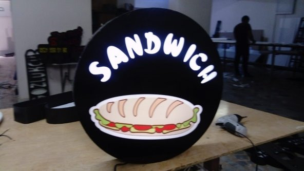 Sandwich Özel Tasarım Tabela 3D Led Neon Etkili Işıklı Tabela Depo Reklam Kartal Mecidiyeköy Tuzla ürün görseli