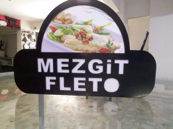 Mezgit Fleto Tabela 3D Led Neon Etkili Işıklı Tabela Kutu Harf Depo Reklam Tabela Kartal İstanbul ürün görseli