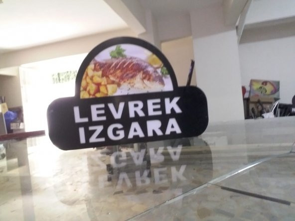 Levrek Izgara Tabela 3D Led Neon Etkili Işıklı Tabela Kutu Harf Balıkçı Tabelaları Depo Reklam ürün görseli