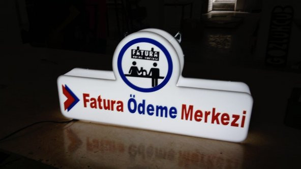 Fatura Ödeme MerkeziTabela 3D Led Neon Etkili Işıklı Tabela Kutu Harf Depo Reklam Butik Tabela