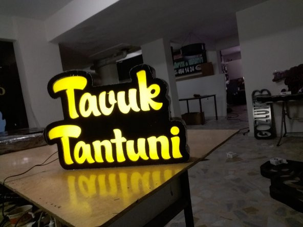 Tavuk Tantuni Tabela 3D Led Neon Etkili Işıklı Tabela Kutu Harf Depo Reklam Tabela Kartal İstanbul