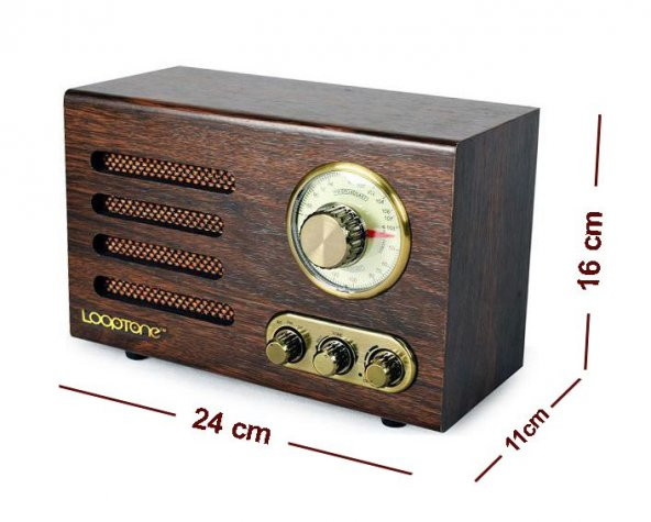 Looptone DSY-HR08 Retro Radyo Ceviz - 3