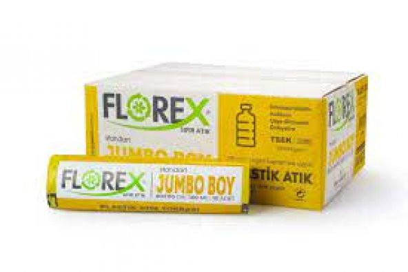 Florex Plastik Atık Çöp Poşeti jumbo boy 80x110 800 GR 10 Rulo