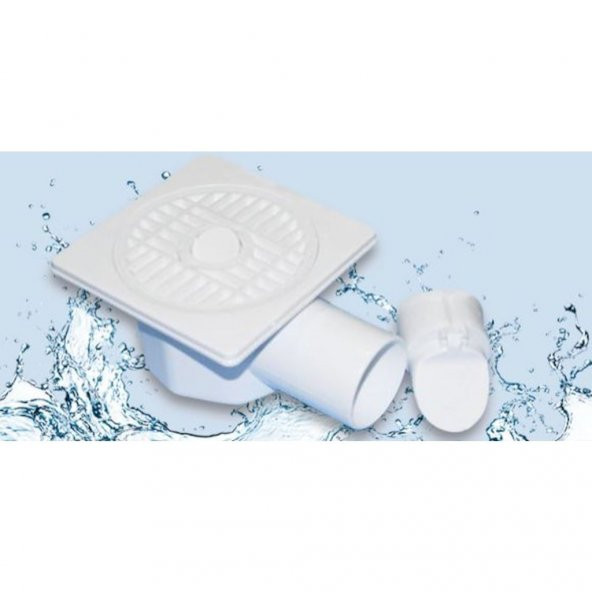 Çekvalfli Yer Süzgeci Yer Sifonu Koku Haşere Giderici 3 Emniyetli 12x12