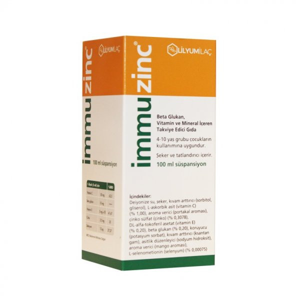 İmmuzinc 100ml Süspansiyon