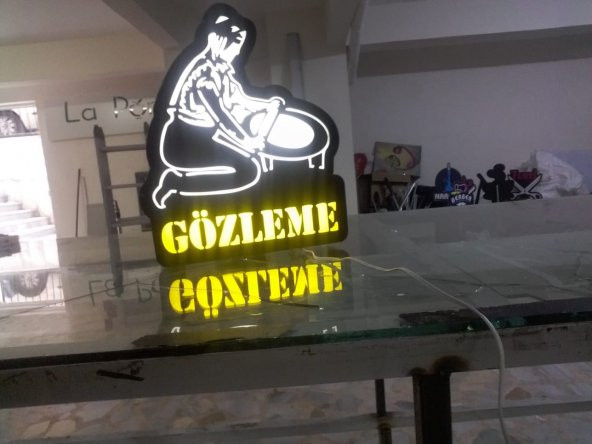 Gözleme Bütme Tabela 3D Led Neon Etkili Işıklı Tabela Kutu Harf Depo Reklam Tabela Kartal İstanbul ürün görseli