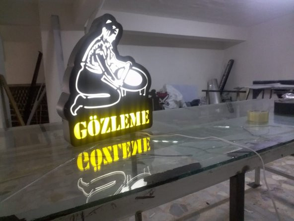 Gözleme Bütme Tabela 3D Led Neon Etkili Işıklı Tabela Kutu Harf Depo Reklam Tabela Kartal İstanbul - Resim 2