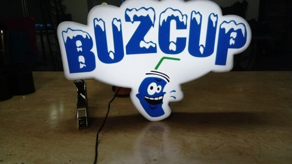 Buzcup Dondurma İce Cream Tabela 3D Led Neon Etkili Işıklı Tabela Kutu Harf Depo Reklam Tabela - Resim 2