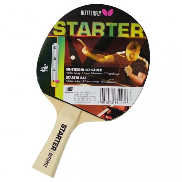 Butterfly Starter ITTF Onaylı Masa Tenisi Raketi - 85003