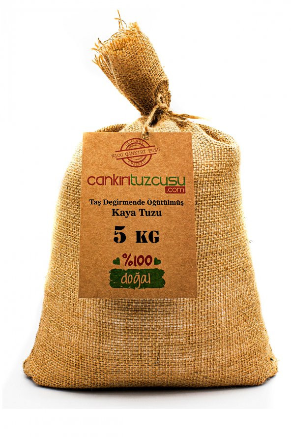 5kg-Taş Değirmende Öğütülmüş Kristal Kaya Tuzu