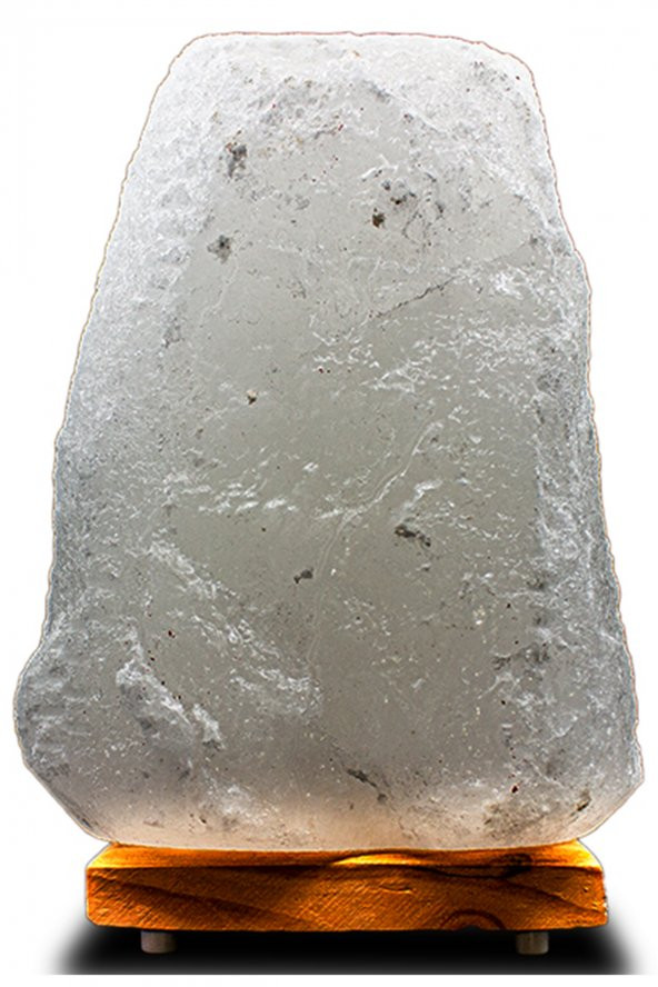Beyaz Doğal Çankırı Tuz Lambası 6-7 Kg