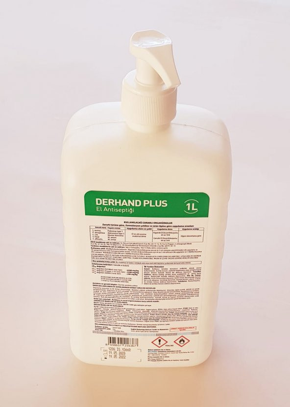 Derhand Plus El Dezenfektanı 1lt Pompalı - 1