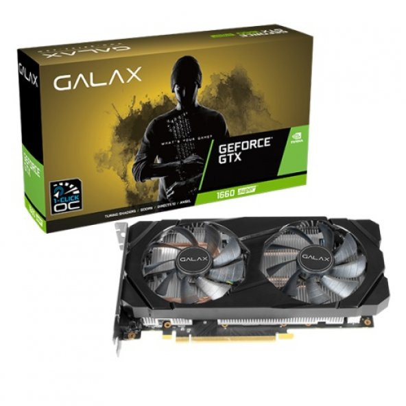 GALAX GTX1660 SUPER 6GB 1 CLICK OC GDDR6 192bit HDMI DVI DP PCIe 16X v3.0 - 1