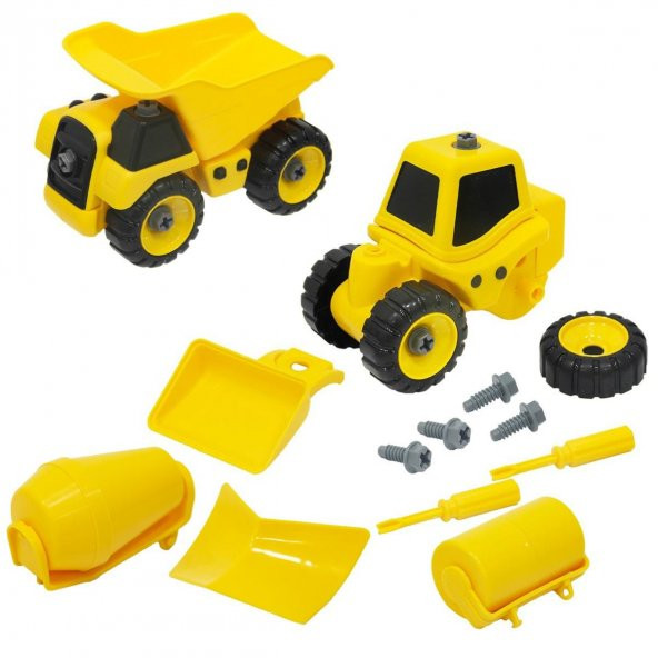Sök Tak Dozer ve İnşaat Seti 22 Parça - 1