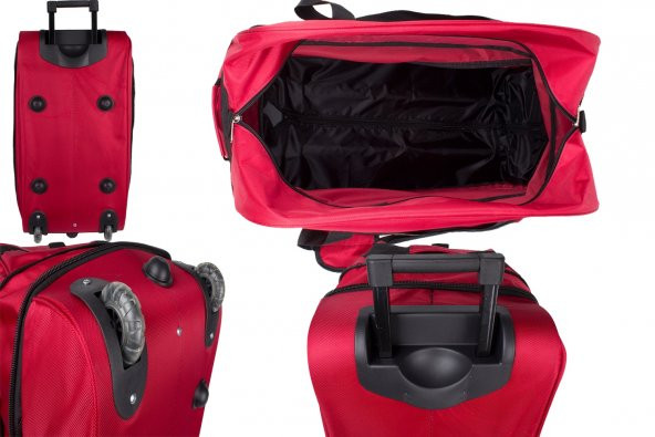 Bagacar Tekerlekli Körüklü Büyük Boy Seyahat Valizi Siyah - 5