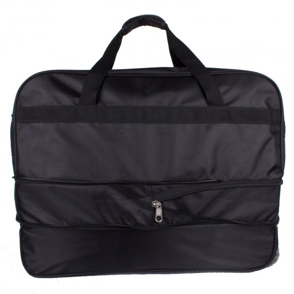 Bagacar Tekerlekli Körüklü Büyük Boy Seyahat Valizi Siyah - 6