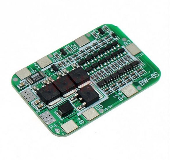 MELTIS 6S (25.2V) 15A Lityum Batarya Koruma Kartı BMS