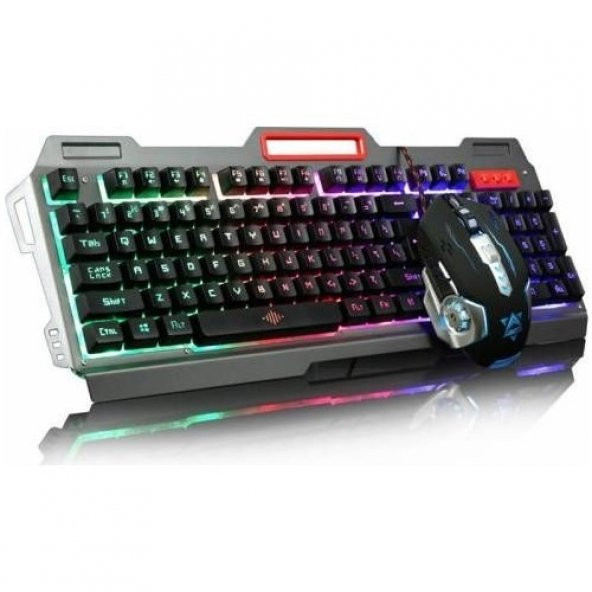 POLYGOLD Rgb Oyuncu Klavye ve Mouse Seti PG-8016